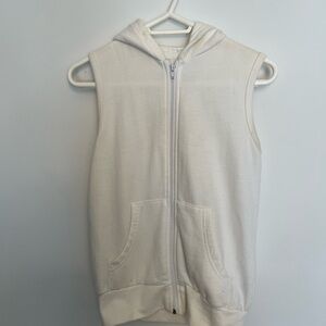Dtox cream oversized sleeveless Hoodie size XXS